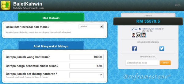 Aplikasi Bajet Kahwin