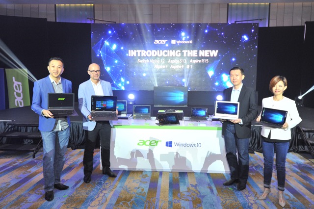 Acer and Microsoft management with the new range of Acer products Acer and Microsoft management with the new range of Acer products