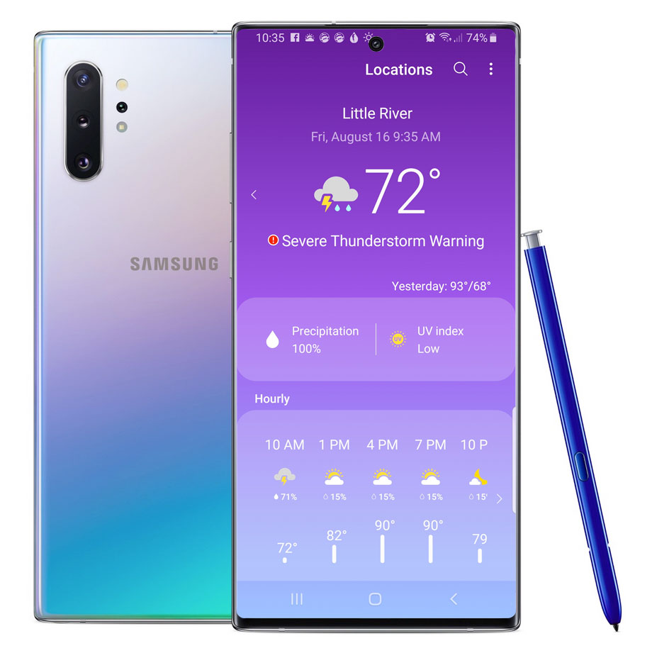 Plan your journey and avoid the rain with Galaxy Note10 and Note10+_1 Plan your journey and avoid the rain with Galaxy Note10 and Note10+_1