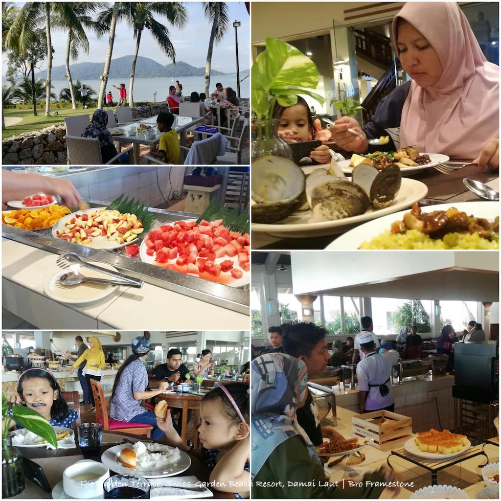 Makan di The Garden Terrace, Swiss-Garden Beach Resort, Damai Laut Makan di The Garden Terrace, Swiss-Garden Beach Resort, Damai Laut