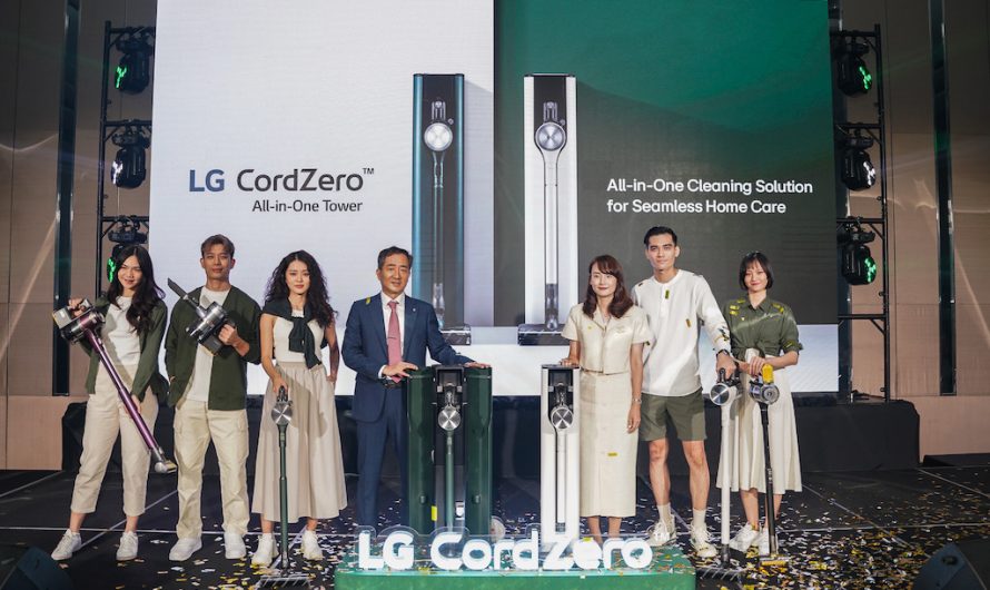 LG CordZero™ All-in-One Tower™ Tetap Standard Baharu Tahap Pembersihan Rumah