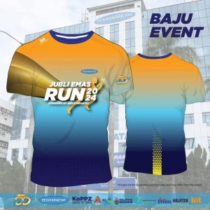 Baju Larian Jubli Emas Run 2024