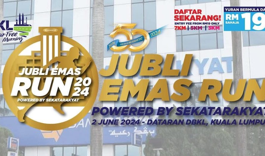 Jom Sertai Jubli Emas Run 2024 Serendah RM19 Anjuran Sekatarakyat