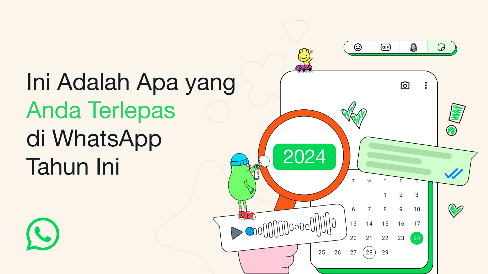 Apa yang Anda Terlepas di WhatsApp Tahun Ini
