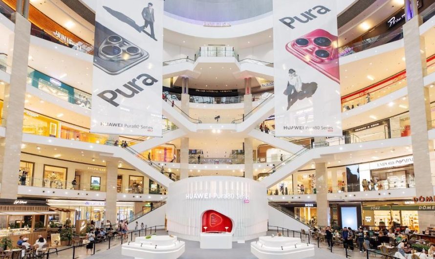 Huawei Pura 80 Series Gegar Pavilion KL dengan Pop-Up Light & Shadow