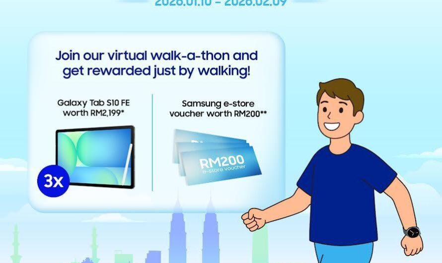 Hanya Berjalan Kaki dan Berpeluang Menang Galaxy Tab S10 FE!