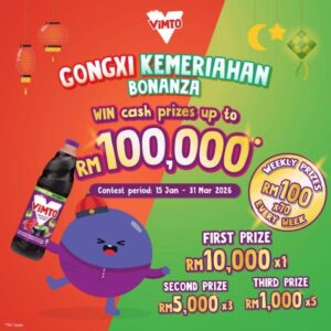 Vimto Malaysia Gongxi Kemeriahan Bonanza Campaign